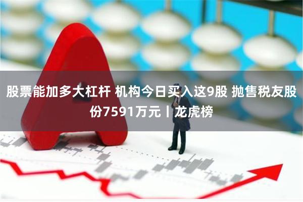 股票能加多大杠杆 机构今日买入这9股 抛售税友股份7591万元丨龙虎榜