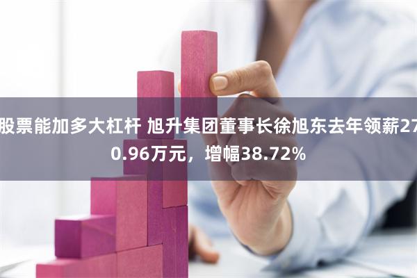 股票能加多大杠杆 旭升集团董事长徐旭东去年领薪270.96万元，增幅38.72%