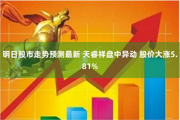 明日股市走势预测最新 天睿祥盘中异动 股价大涨5.81%