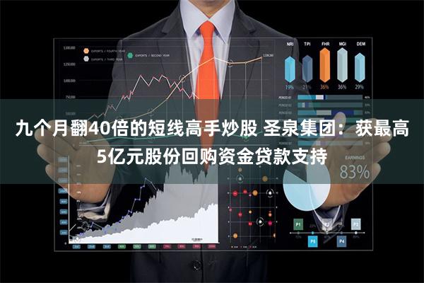 九个月翻40倍的短线高手炒股 圣泉集团：获最高5亿元股份回购资金贷款支持